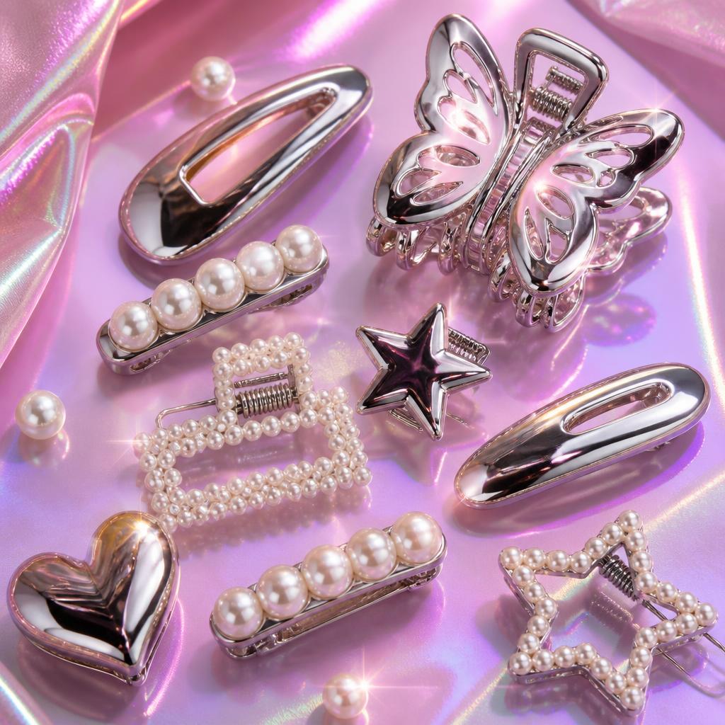 Chrome, Pearls & Clips: This Month's Accessory Pick